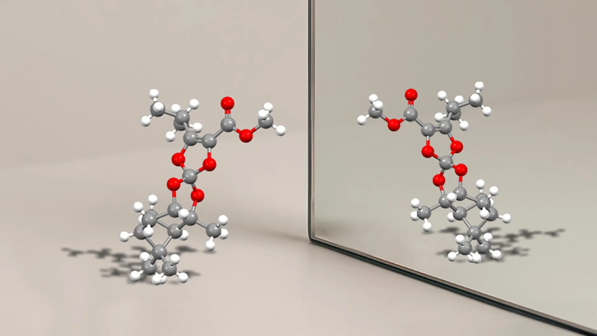 Mirror Molecules, Frozen Forever